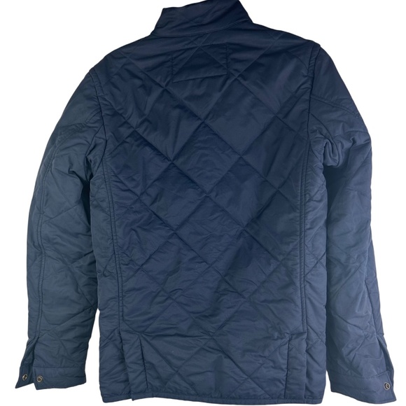 J. Crew Sussex Quilted Jacket Coat Mens Sz XS Navy Blue Barn Chore - Picture 3 of 5
